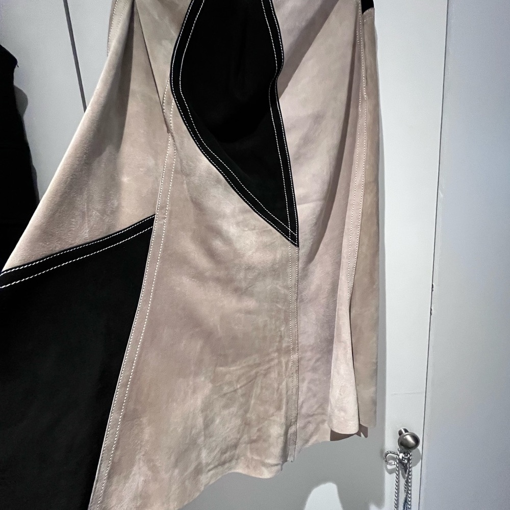 Derek Lam 100% Leather Midi Skirt Made in Italy